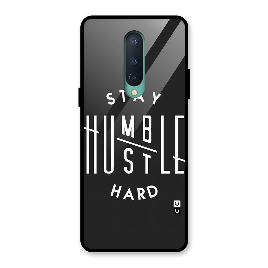 Hustle Hard Glass Back Case for OnePlus 8