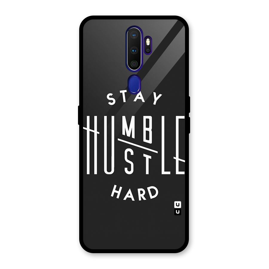Hustle Hard Glass Back Case for Oppo A9 (2020)