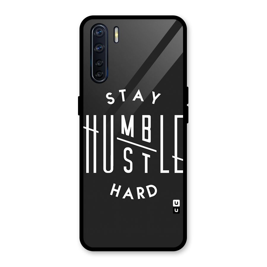 Hustle Hard Glass Back Case for Oppo F15