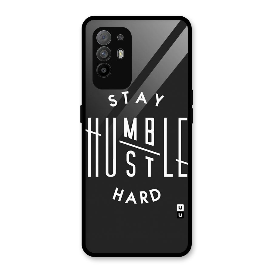 Hustle Hard Glass Back Case for Oppo F19 Pro Plus 5G