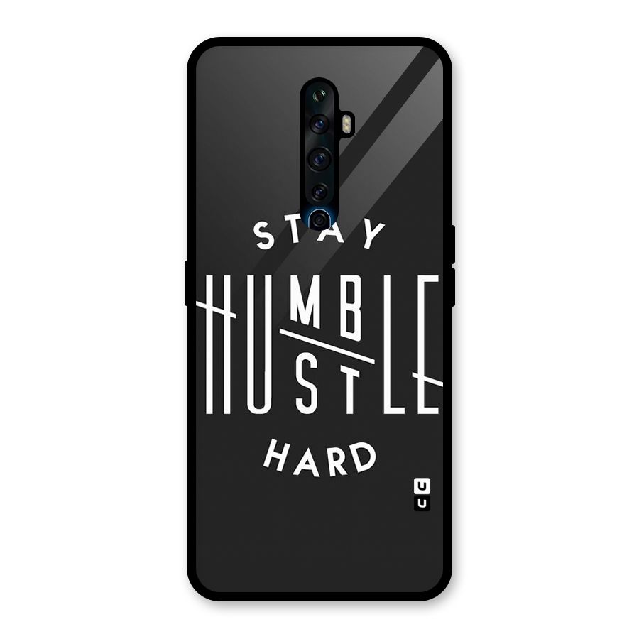 Hustle Hard Glass Back Case for Oppo Reno2 F
