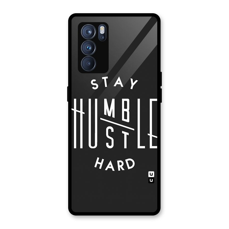 Hustle Hard Glass Back Case for Oppo Reno6 Pro 5G