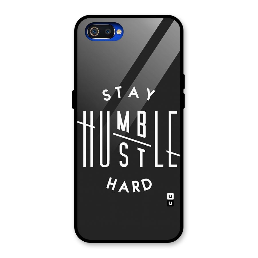 Hustle Hard Glass Back Case for Realme C2