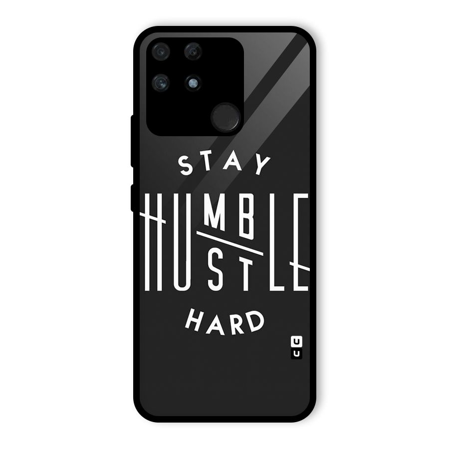 Hustle Hard Glass Back Case for Realme Narzo 50A