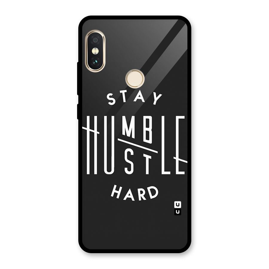 Hustle Hard Glass Back Case for Redmi Note 5 Pro