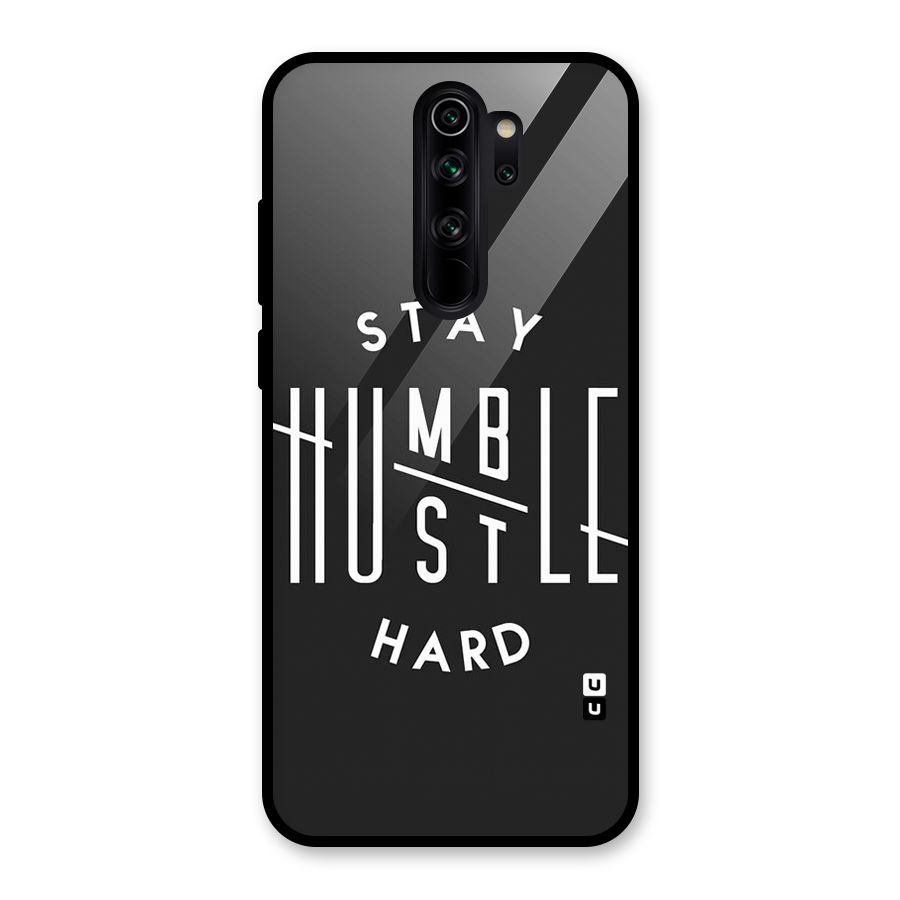 Hustle Hard Glass Back Case for Redmi Note 8 Pro