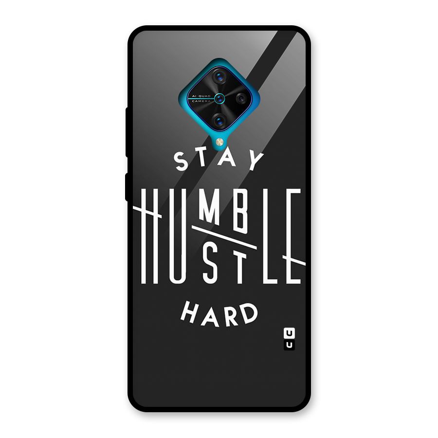 Hustle Hard Glass Back Case for Vivo S1 Pro