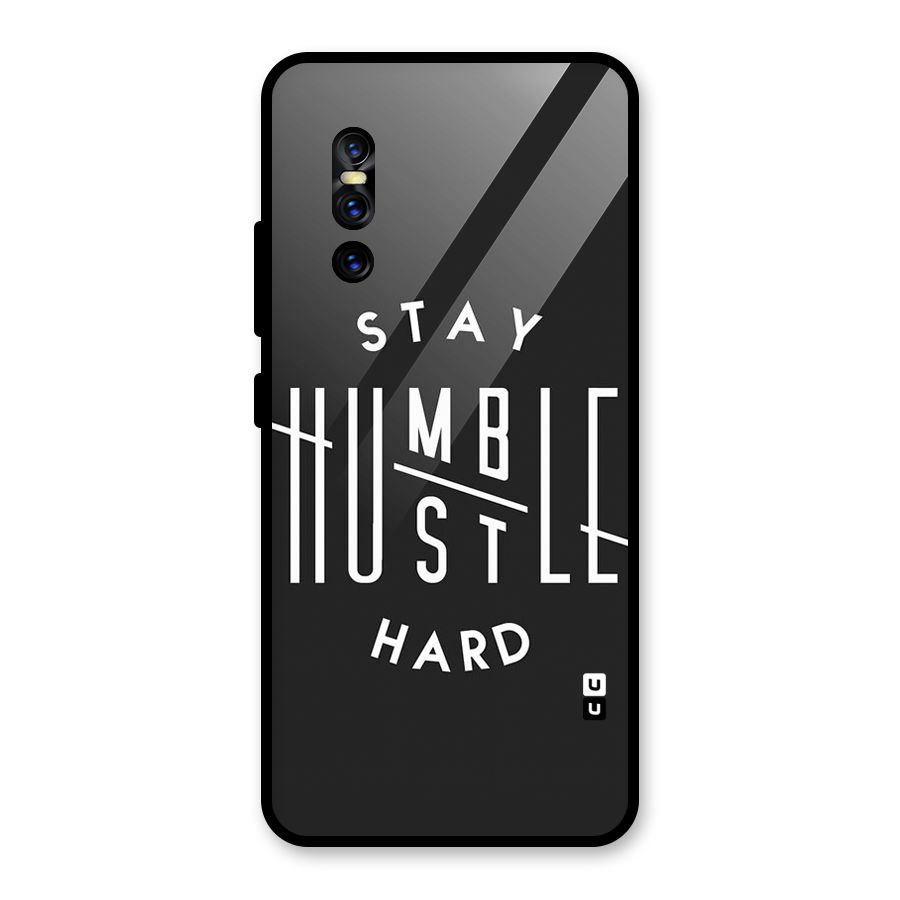 Hustle Hard Glass Back Case for Vivo V15 Pro