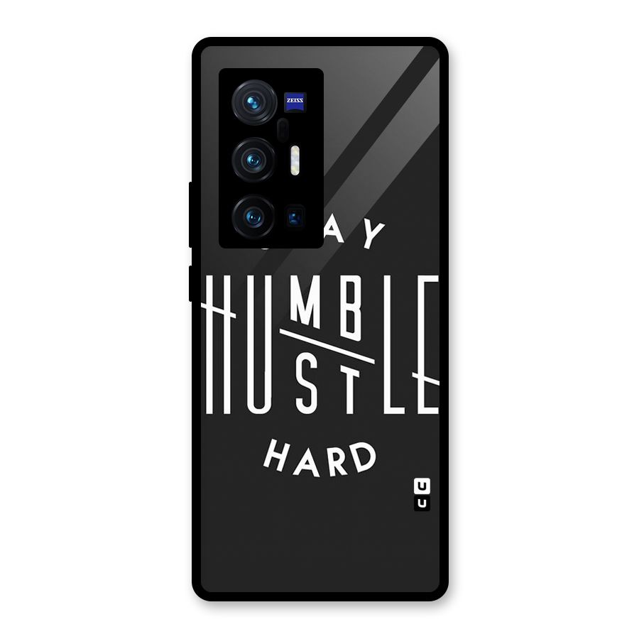 Hustle Hard Glass Back Case for Vivo X70 Pro Plus