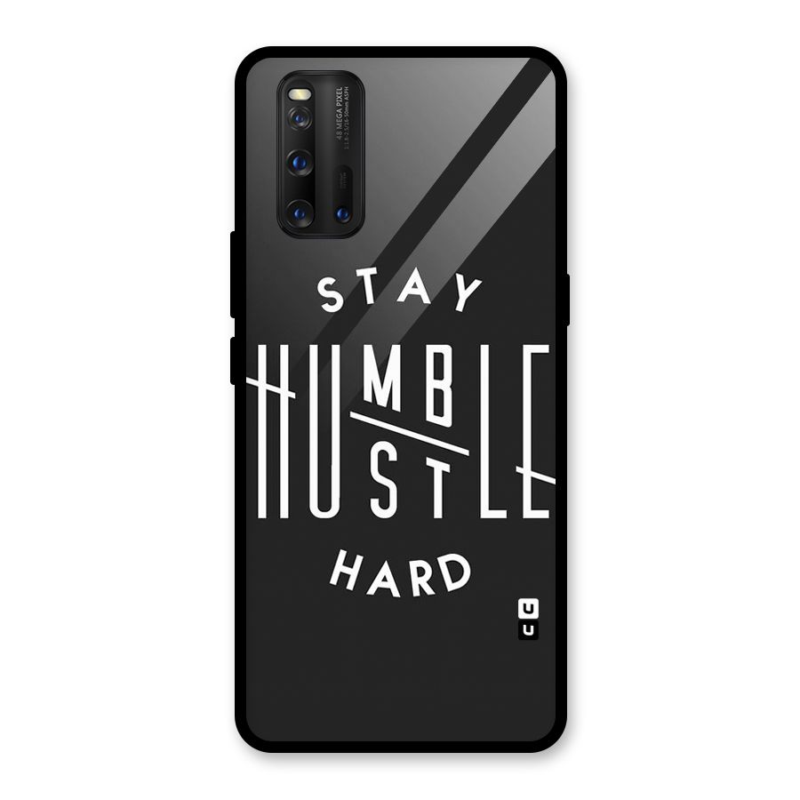 Hustle Hard Glass Back Case for Vivo iQOO 3