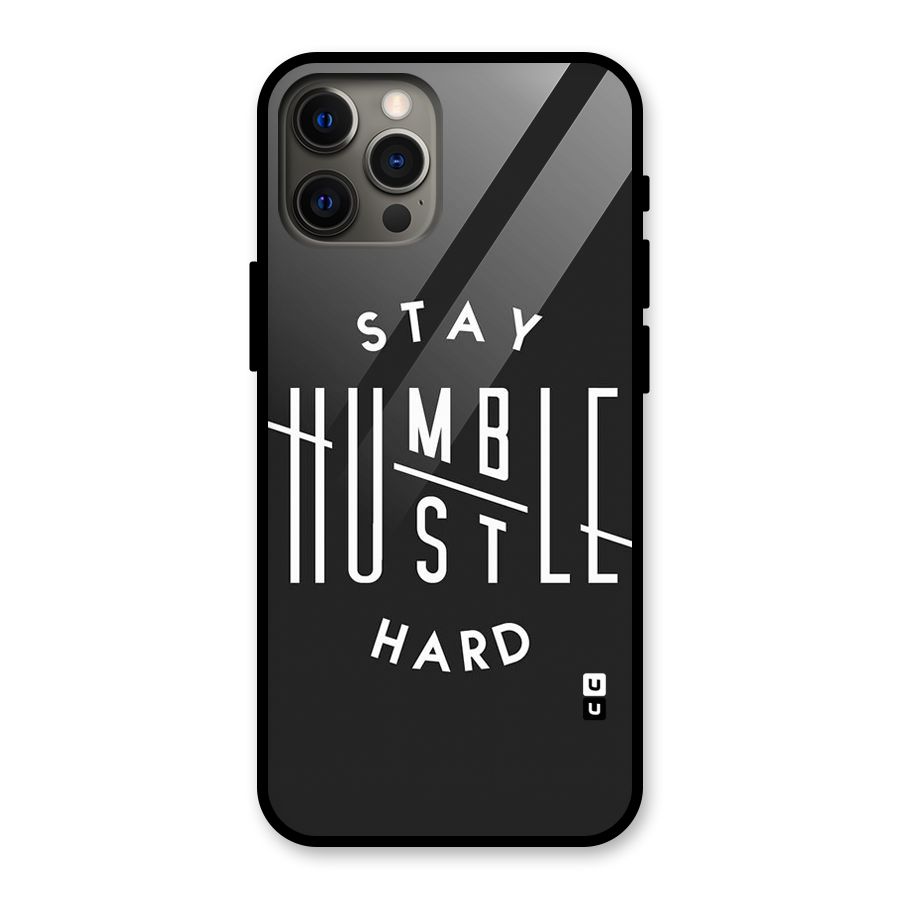 Hustle Hard Glass Back Case for iPhone 12 Pro Max