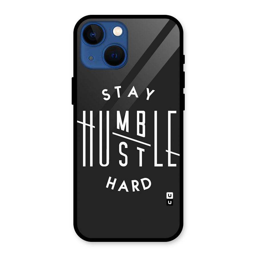 Hustle Hard Glass Back Case for iPhone 13 Mini