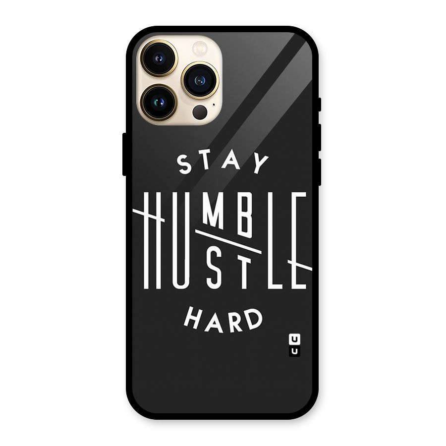 Hustle Hard Glass Back Case for iPhone 13 Pro Max