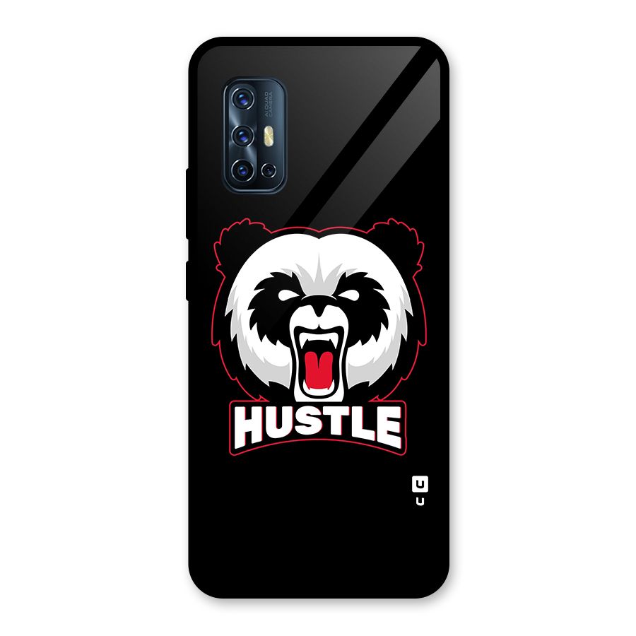 Hustle Panda Glass Back Case for Vivo V17