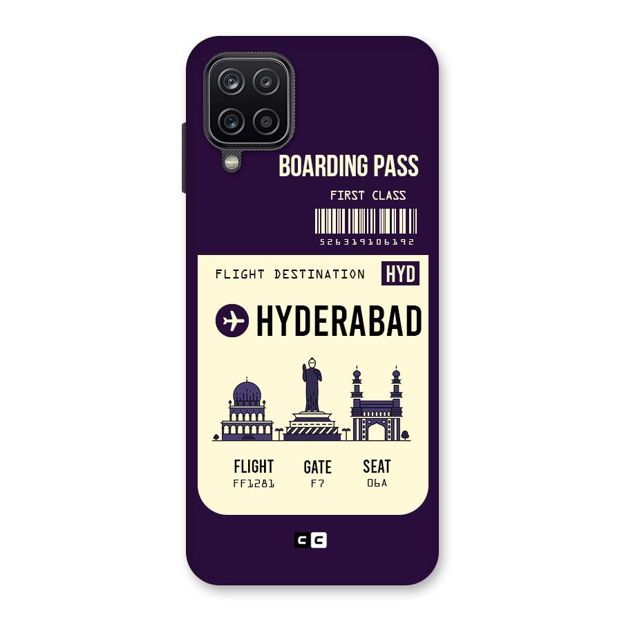 Hyderabad Boarding Pass Back Case for Galaxy A12
