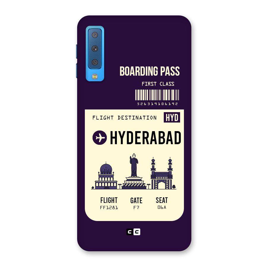 Hyderabad Boarding Pass Back Case for Galaxy A7 (2018)