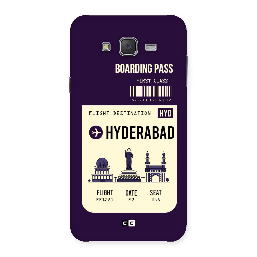 Hyderabad Boarding Pass Back Case for Galaxy J7