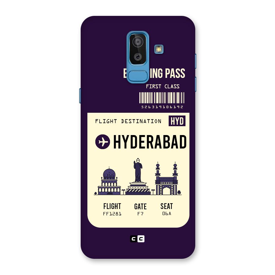 Hyderabad Boarding Pass Back Case for Galaxy J8