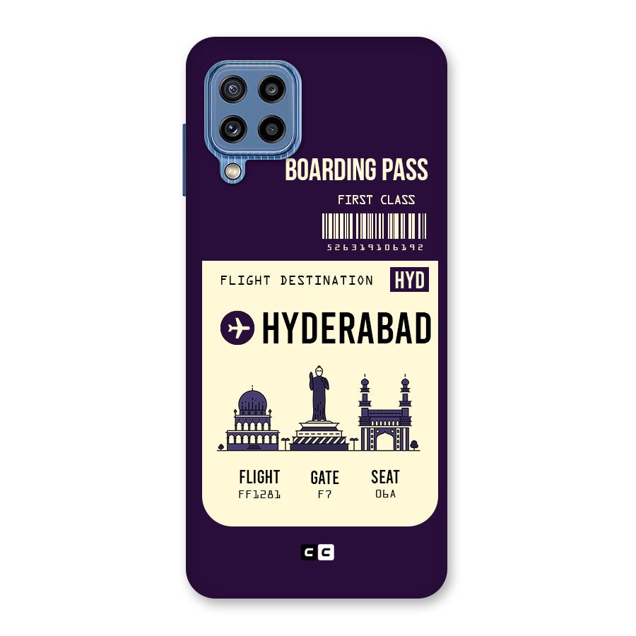 Hyderabad Boarding Pass Back Case for Galaxy M32