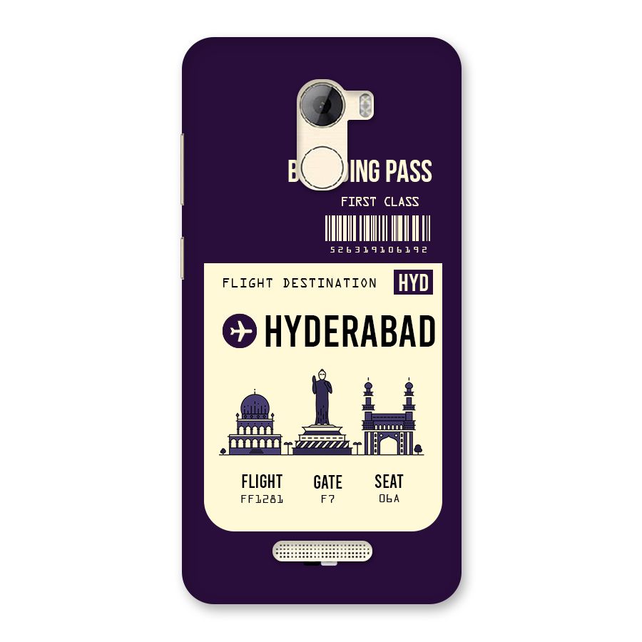 Hyderabad Boarding Pass Back Case for Gionee A1 LIte