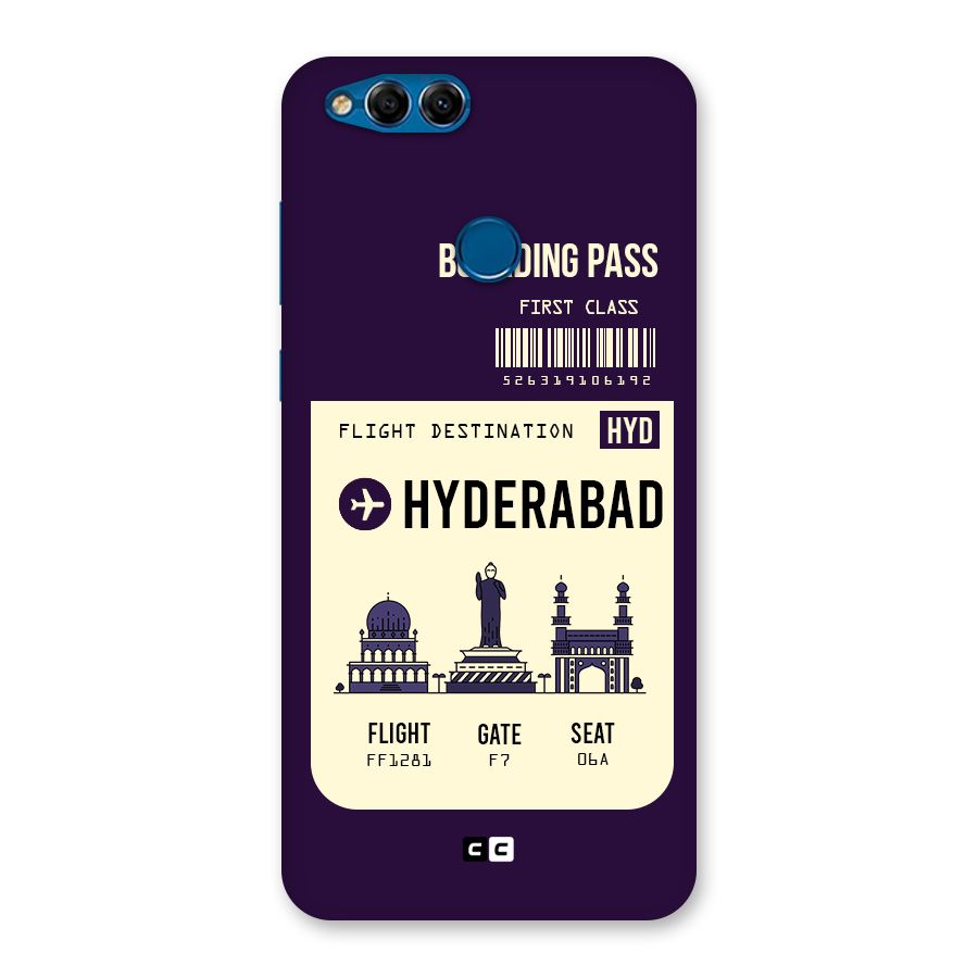 Hyderabad Boarding Pass Back Case for Honor 7X