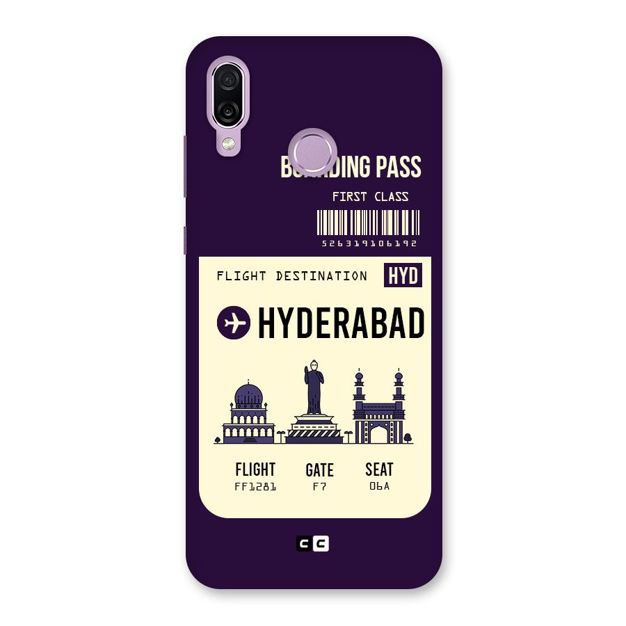 Hyderabad Boarding Pass Back Case for Honor Play