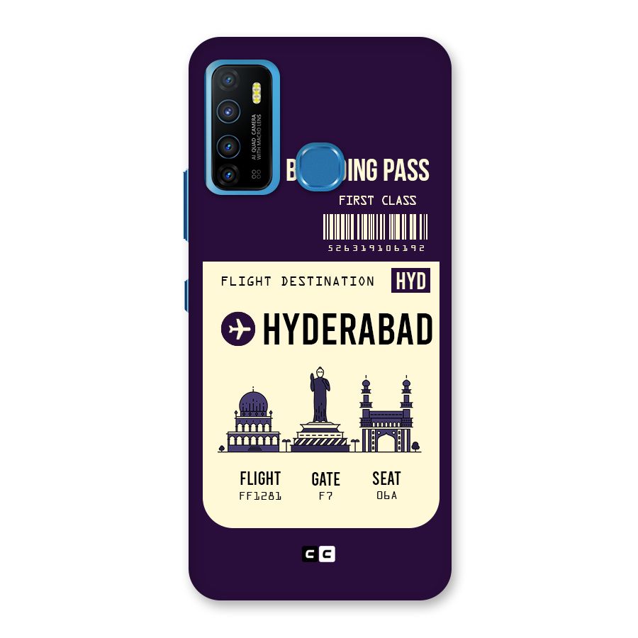 Hyderabad Boarding Pass Back Case for Infinix Hot 9