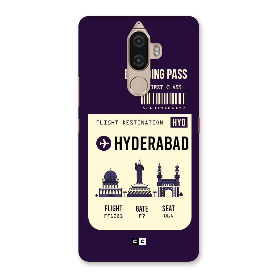 Hyderabad Boarding Pass Back Case for Lenovo K8 Note