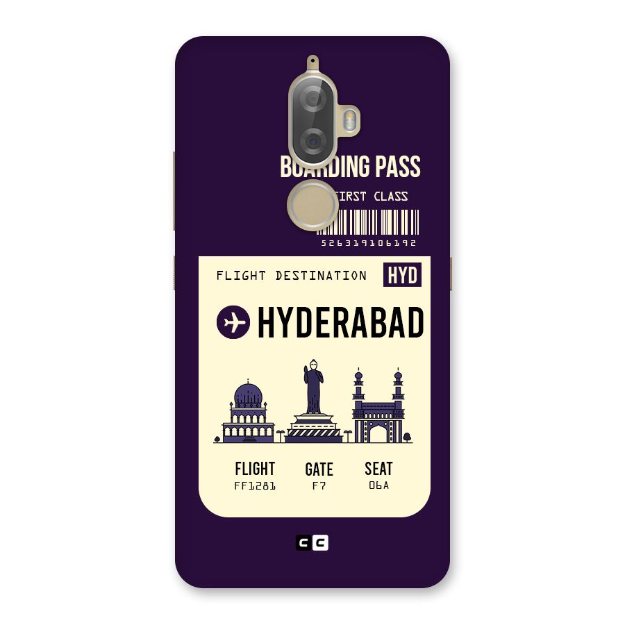 Hyderabad Boarding Pass Back Case for Lenovo K8 Plus