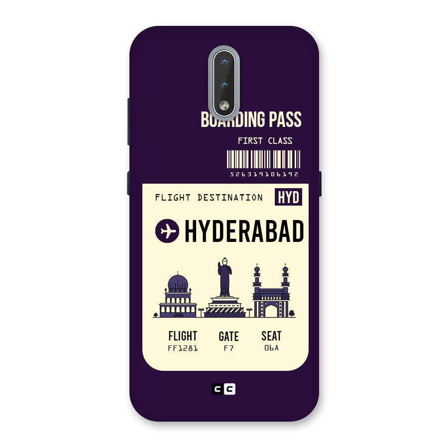 Hyderabad Boarding Pass Back Case for Nokia 2.3