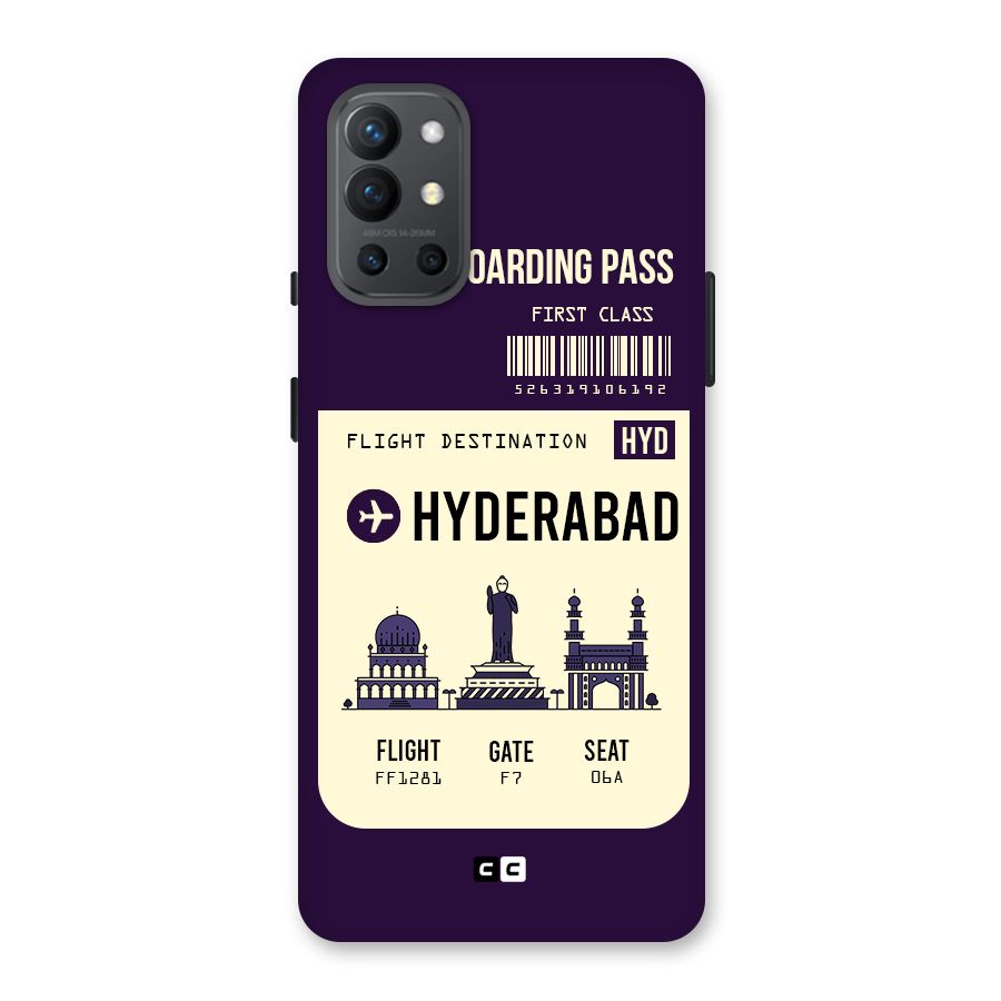 Hyderabad Boarding Pass Back Case for OnePlus 9R