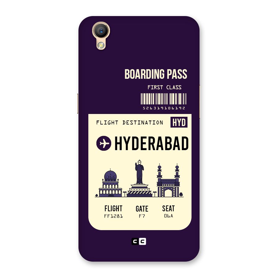 Hyderabad Boarding Pass Back Case for Oppo A37