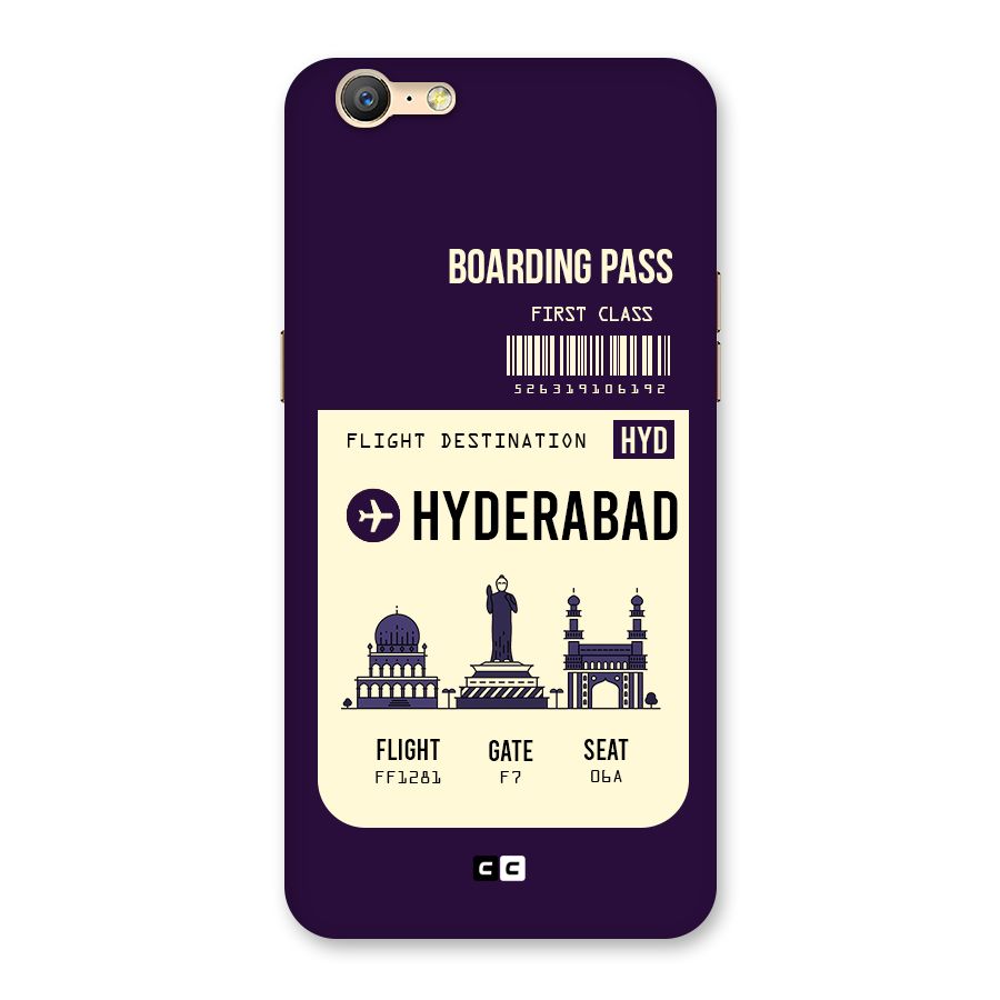 Hyderabad Boarding Pass Back Case for Oppo A57