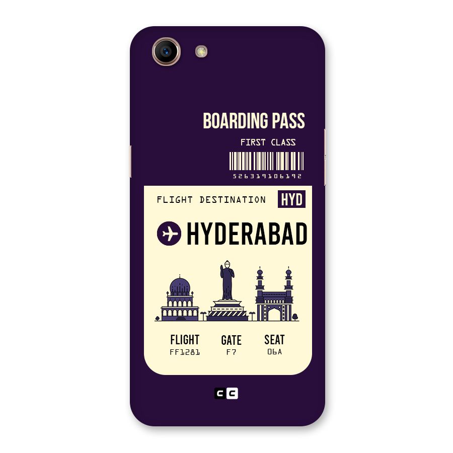 Hyderabad Boarding Pass Back Case for Oppo A83 (2018)