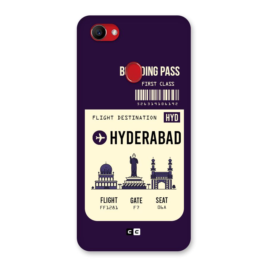 Hyderabad Boarding Pass Back Case for Oppo F7