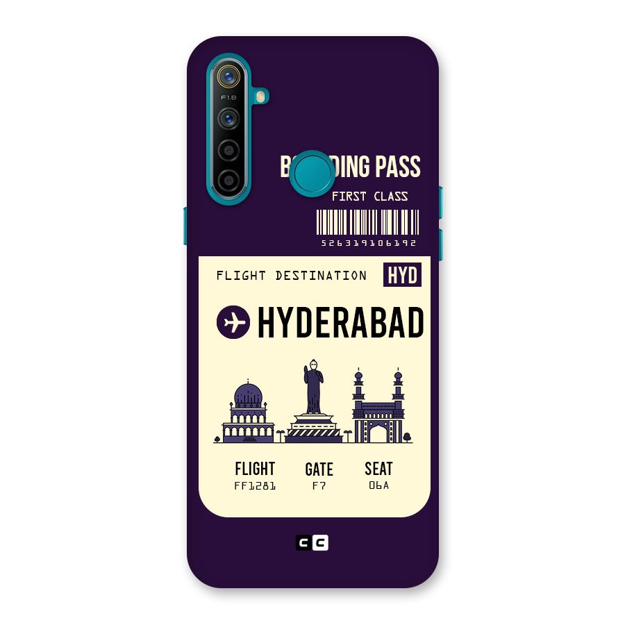 Hyderabad Boarding Pass Back Case for Realme 5i