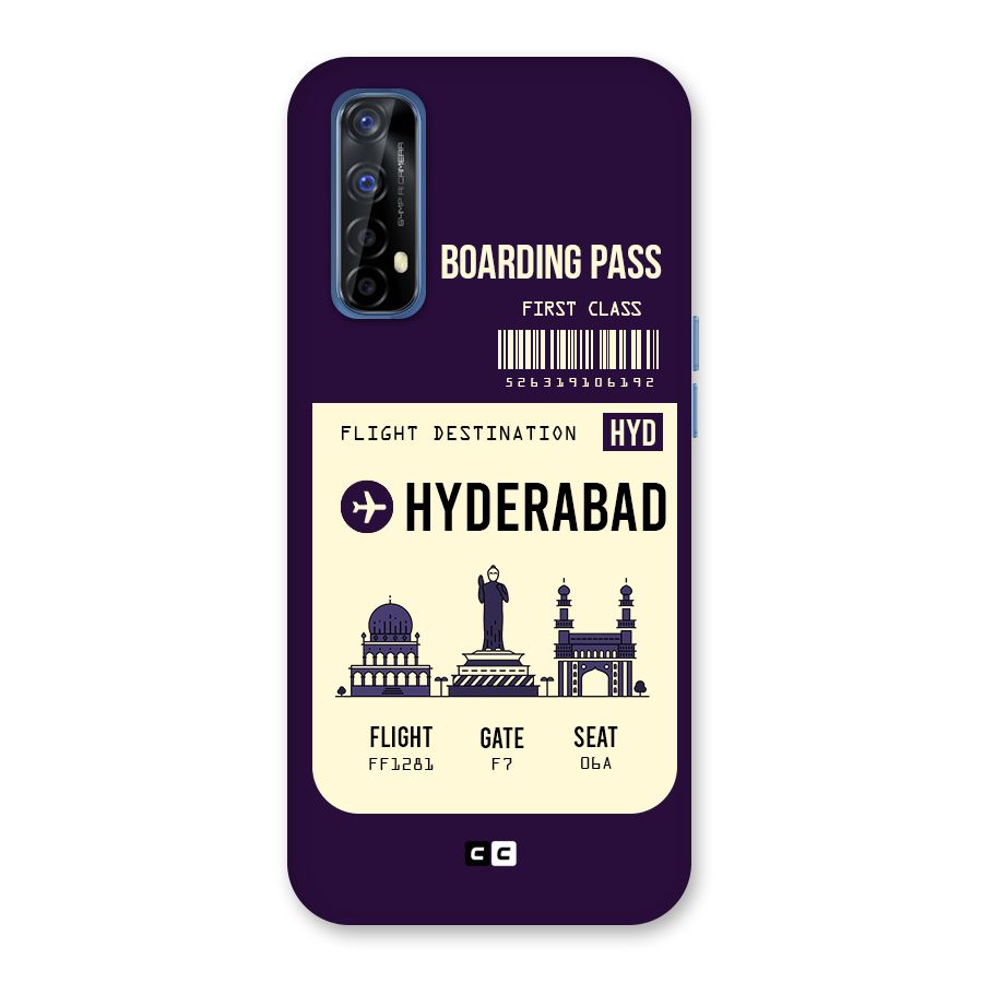 Hyderabad Boarding Pass Back Case for Realme 7
