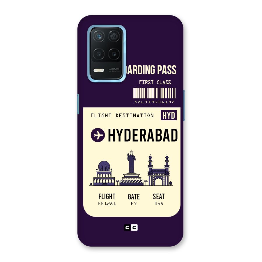 Hyderabad Boarding Pass Back Case for Realme 8s 5G
