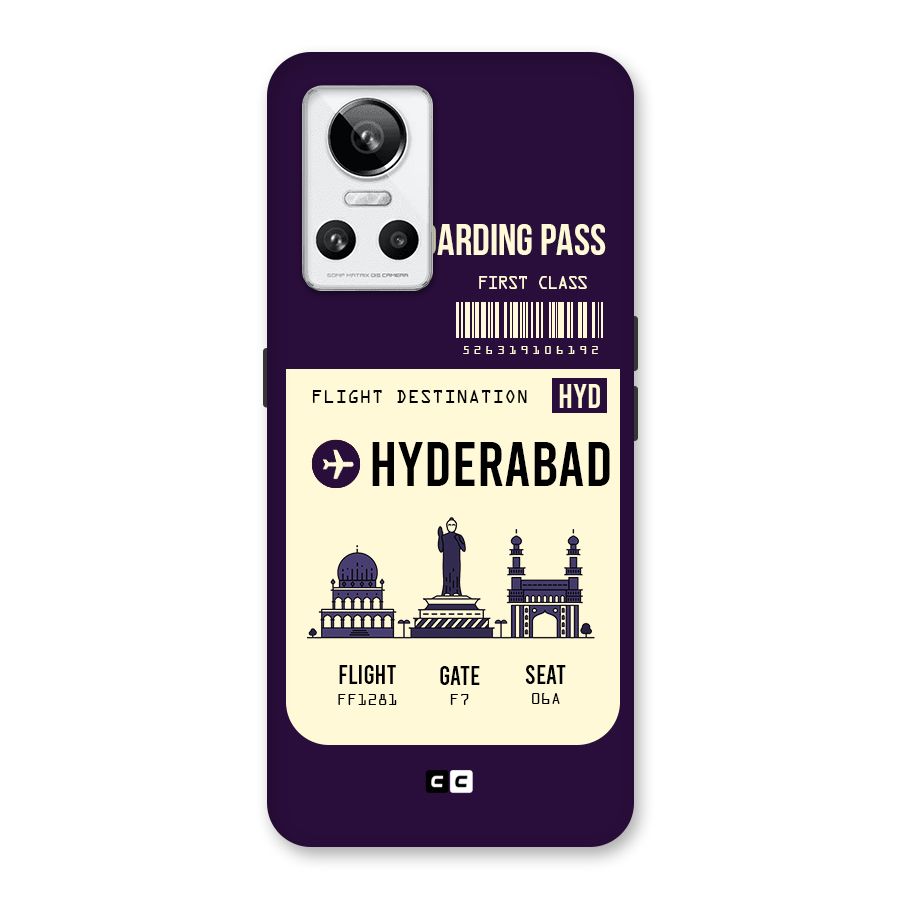 Hyderabad Boarding Pass Back Case for Realme GT Neo 3