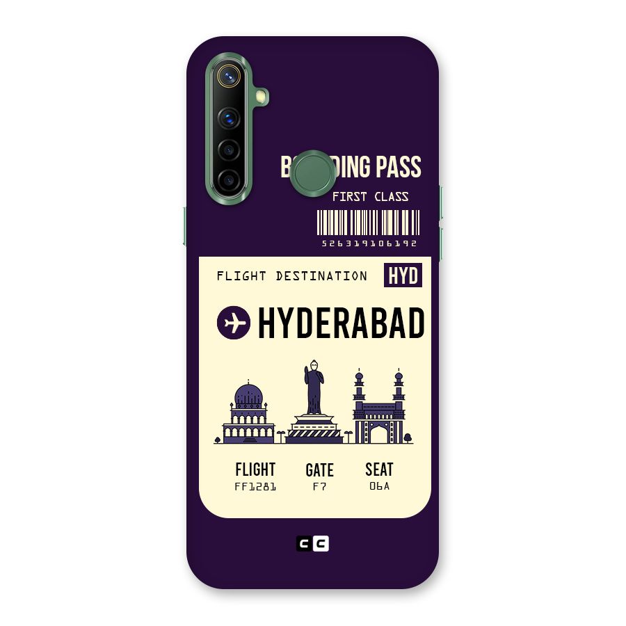 Hyderabad Boarding Pass Back Case for Realme Narzo 10