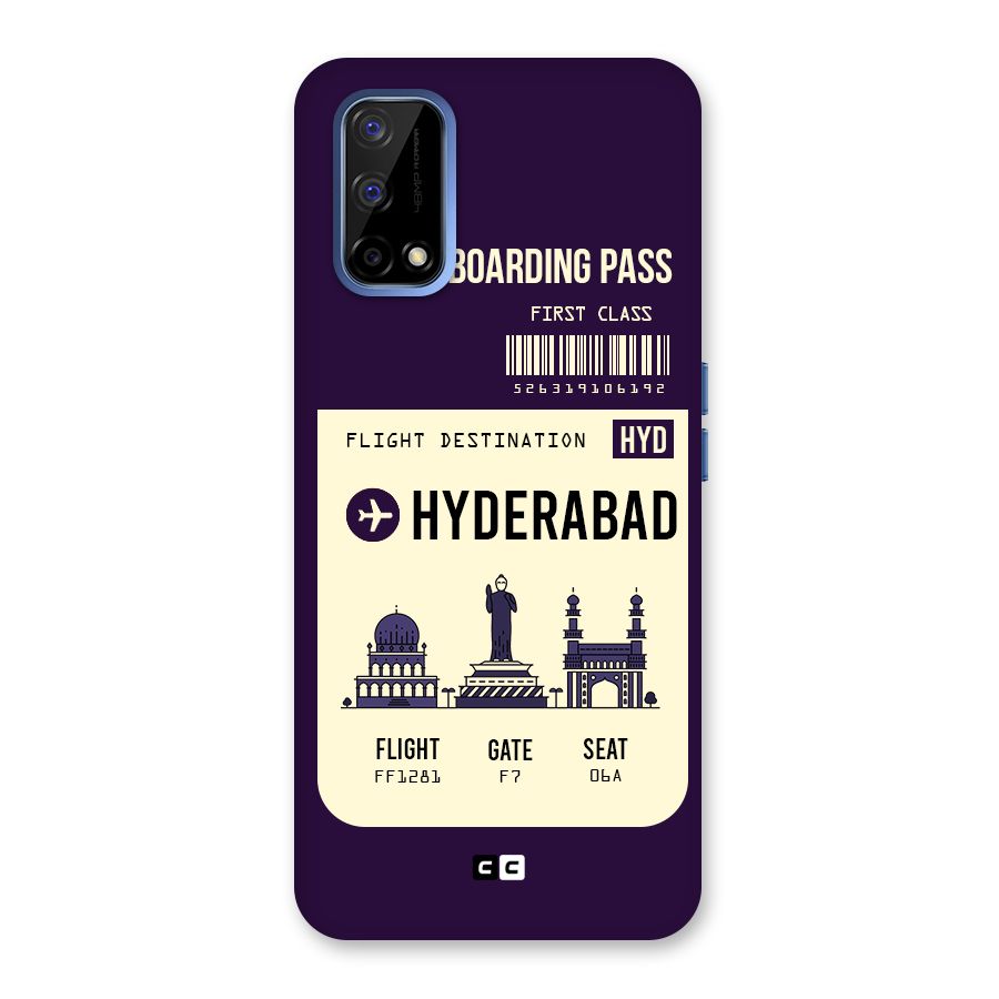 Hyderabad Boarding Pass Back Case for Realme Narzo 30 Pro