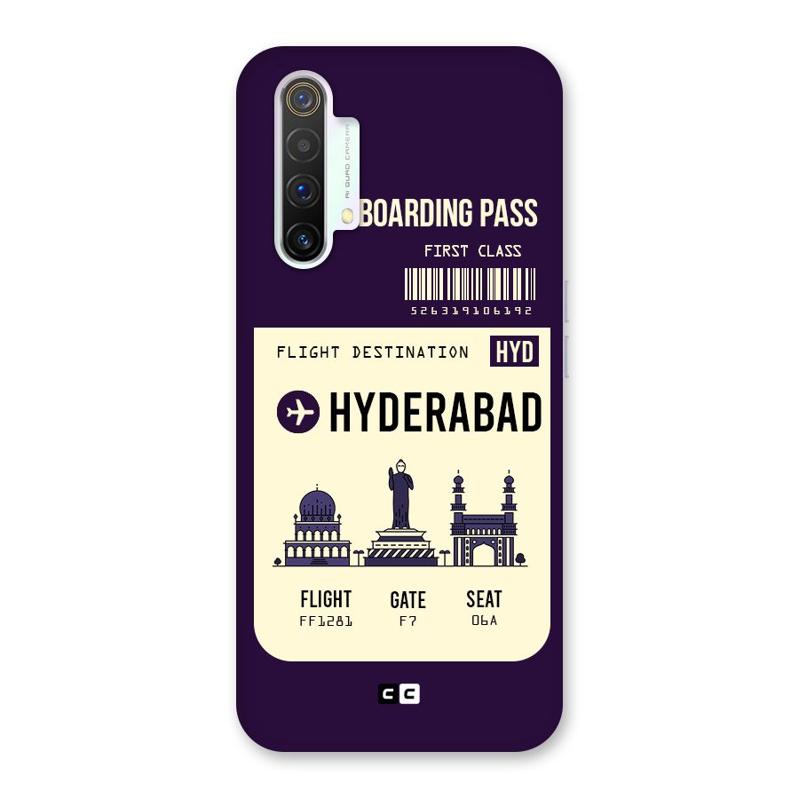 Hyderabad Boarding Pass Back Case for Realme X3