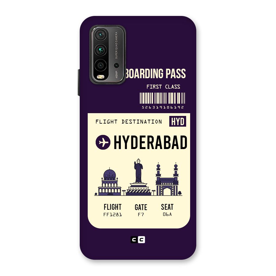 Hyderabad Boarding Pass Back Case for Redmi 9 Power