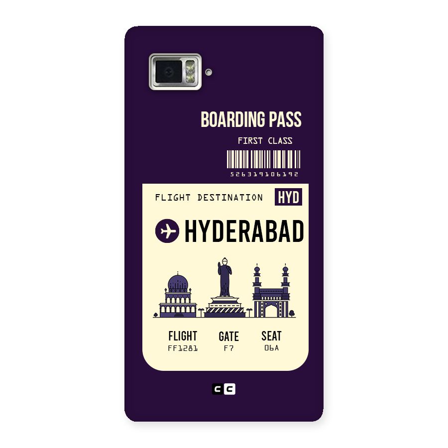 Hyderabad Boarding Pass Back Case for Vibe Z2 Pro K920