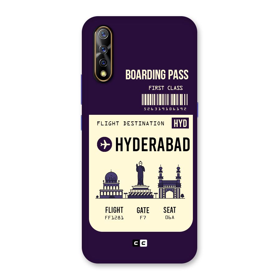 Hyderabad Boarding Pass Back Case for Vivo S1