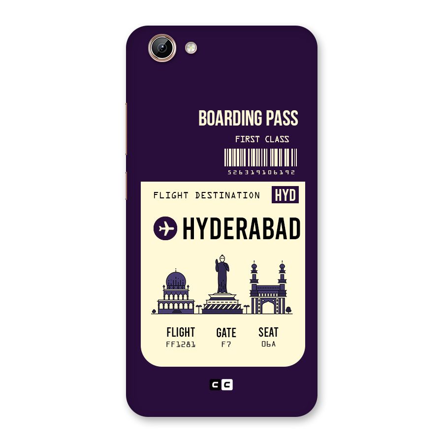 Hyderabad Boarding Pass Back Case for Vivo Y71i
