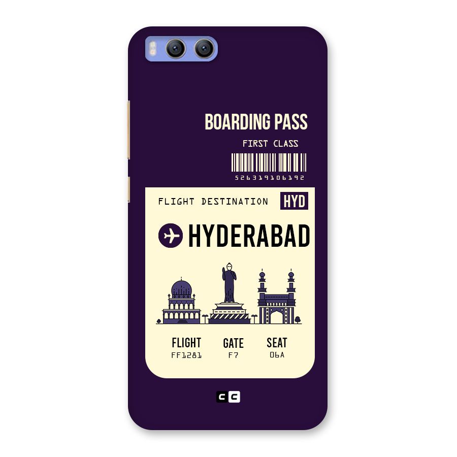 Hyderabad Boarding Pass Back Case for Xiaomi Mi 6