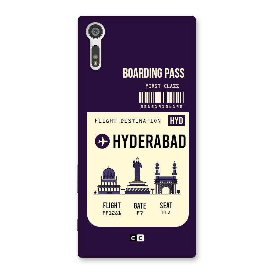 Hyderabad Boarding Pass Back Case for Xperia XZ