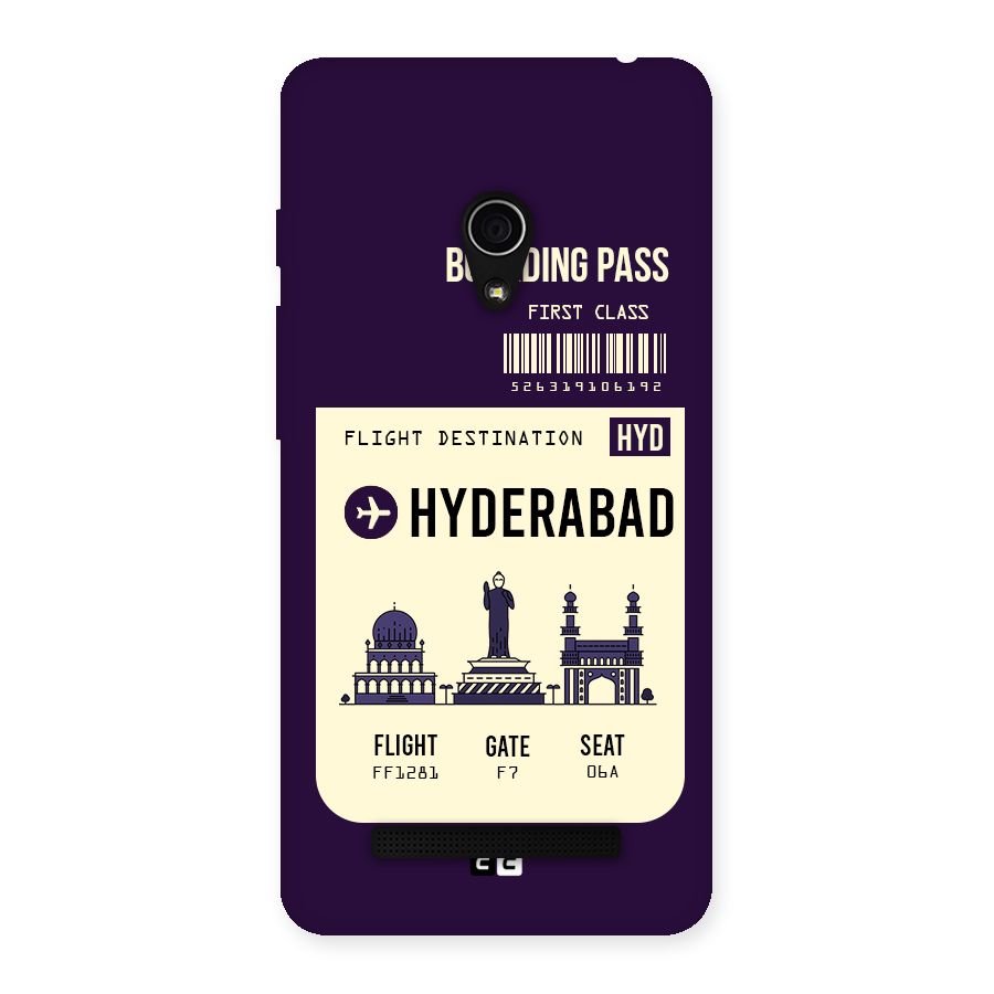 Hyderabad Boarding Pass Back Case for Zenfone 5