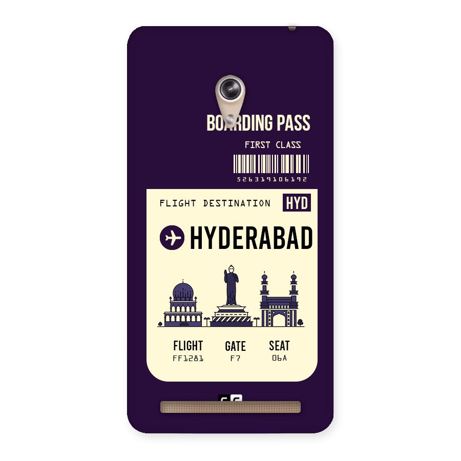 Hyderabad Boarding Pass Back Case for Zenfone 6